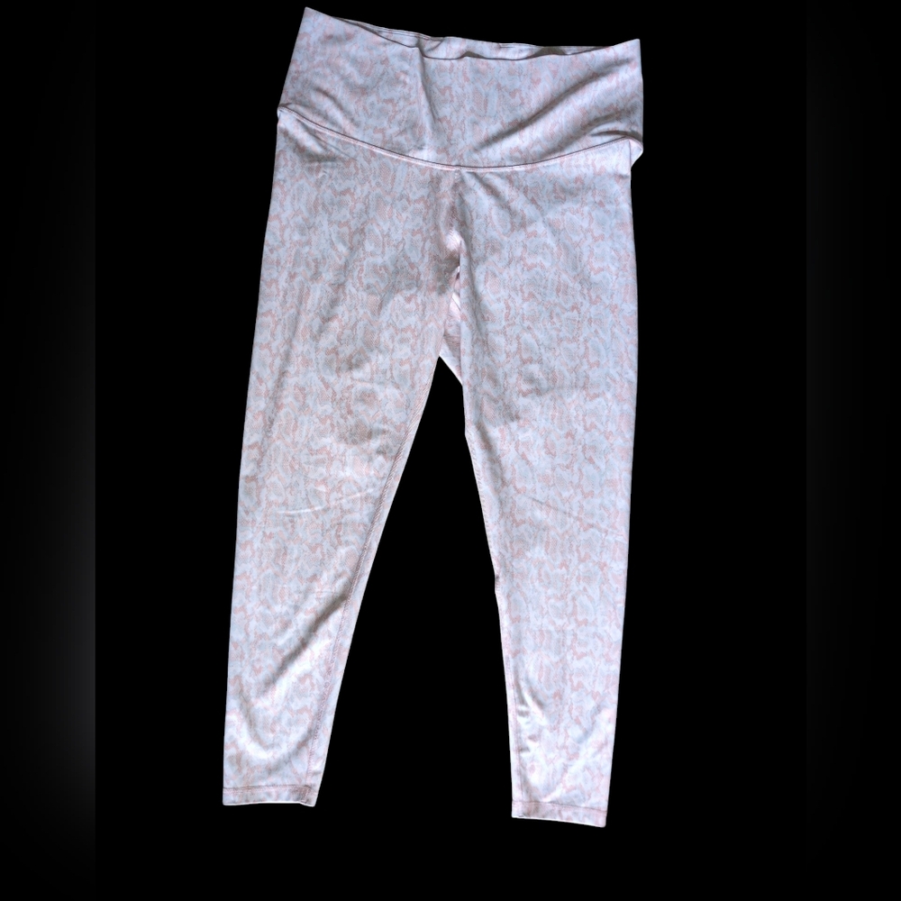 Old Navy XXL Pink Snakeskin Power Soft High Waisted Activewear Leggings